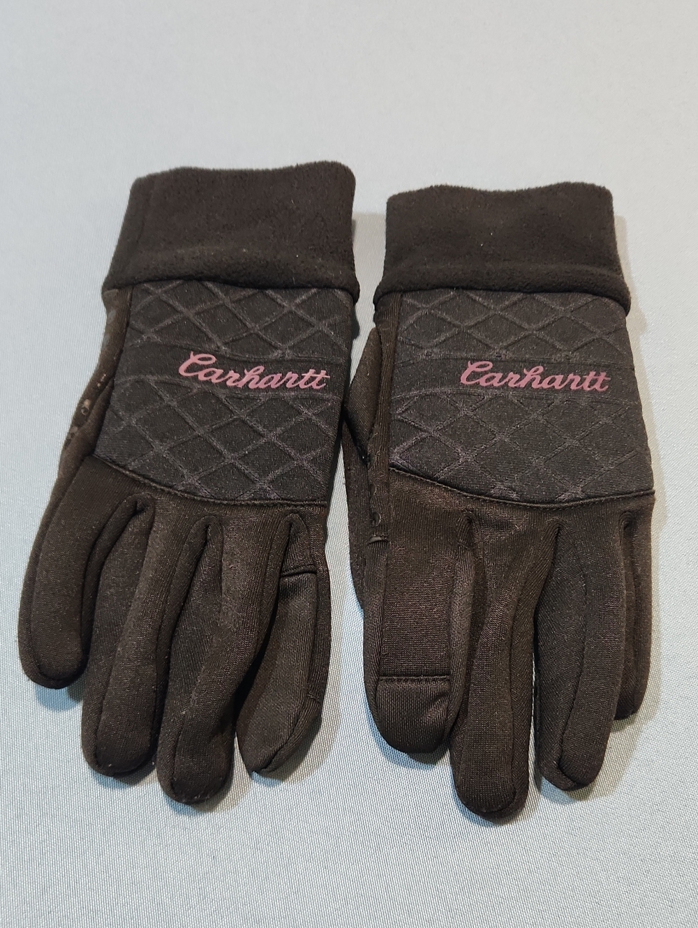Carhartt Womens Black Fleece Gloves. Size L.